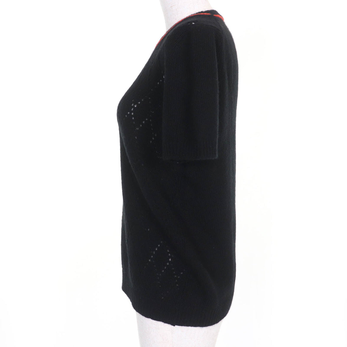 Prada Wool Knit Short Sleeve Top