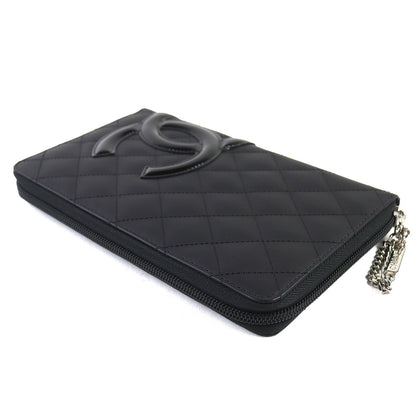 Chanel COCO Mark Round Zip Wallet Organizer