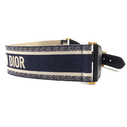 Christian Dior Embroidery Canvas Belt