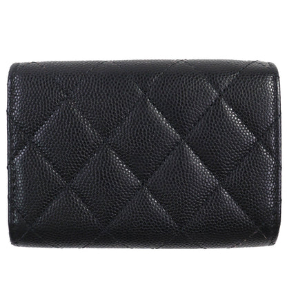 CHANEL COCO Mark Matelasse Caviar Wallet