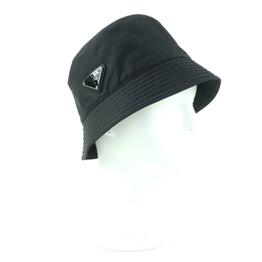 Prada Re-Nylon Triangle Logo Hat