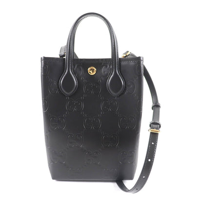 Gucci GG Super Mini Leather 2way Shoulder Bag