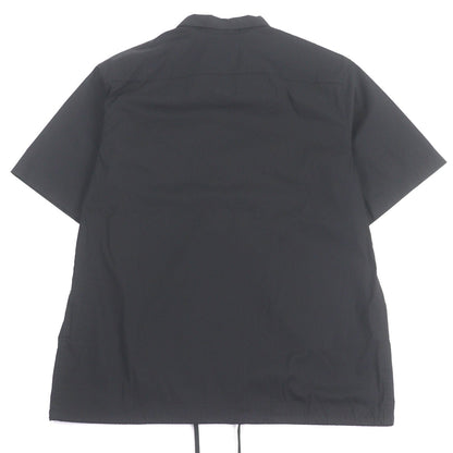 Prada Triangle motif Cotton Blend Short Sleeve Shirt