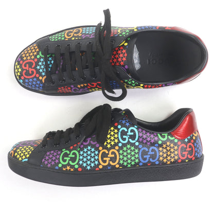 Gucci GG logo Star Print Calfskin Sneakers
