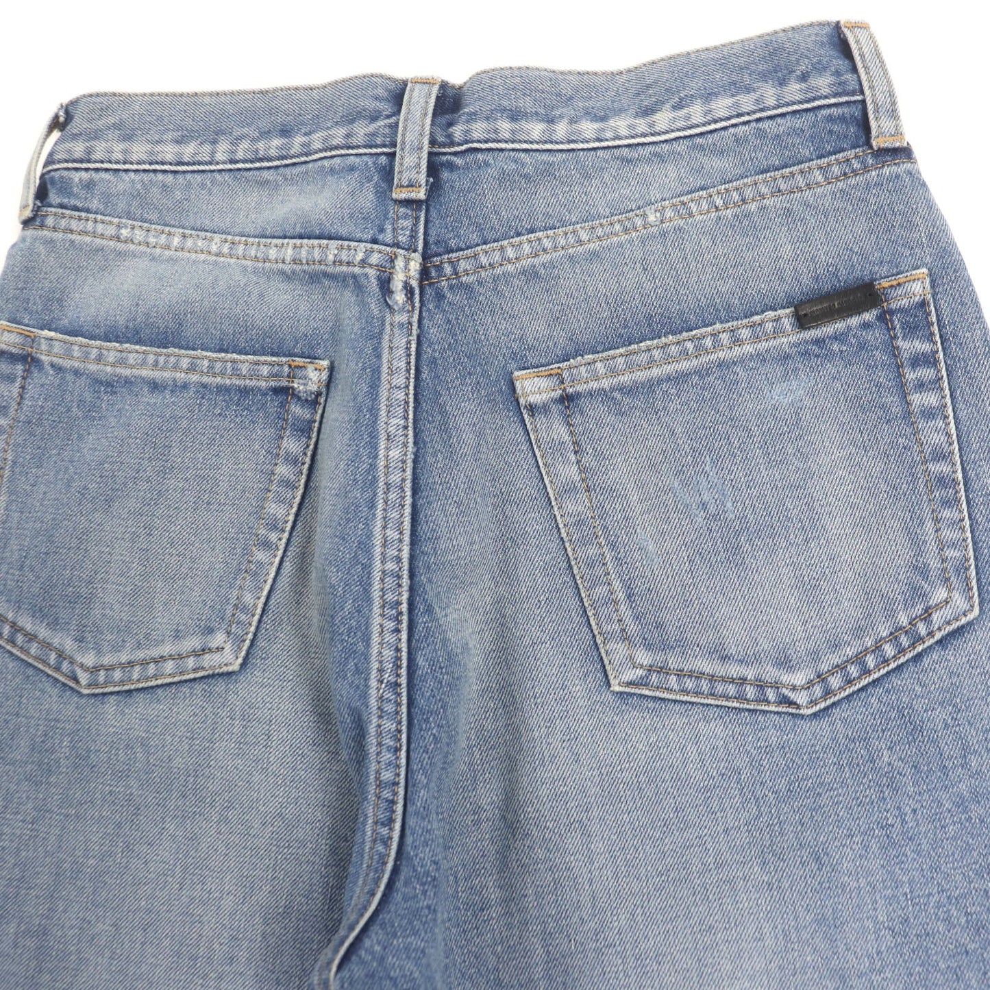 Saint Laurent Paris Denim Cotton Pants