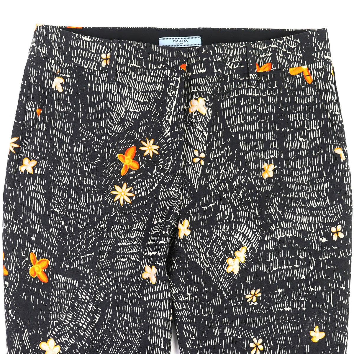 Prada Flower Print Pants