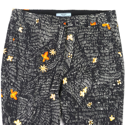 Prada Flower Print Pants