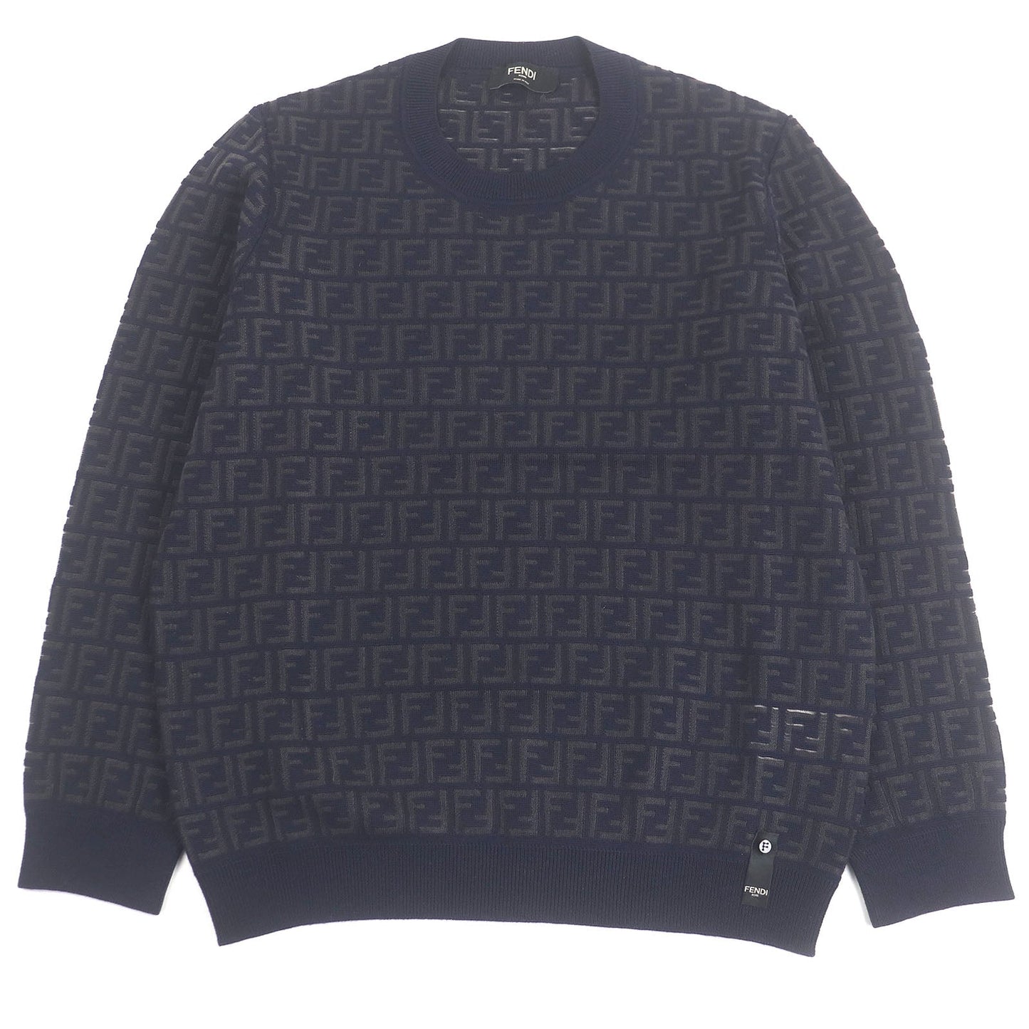 Fendi FF Logo Zucca Wool Sweater