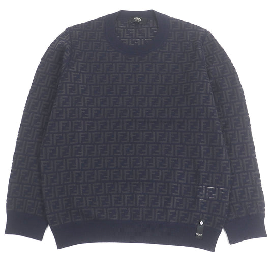 Fendi FF Logo Zucca Wool Sweater