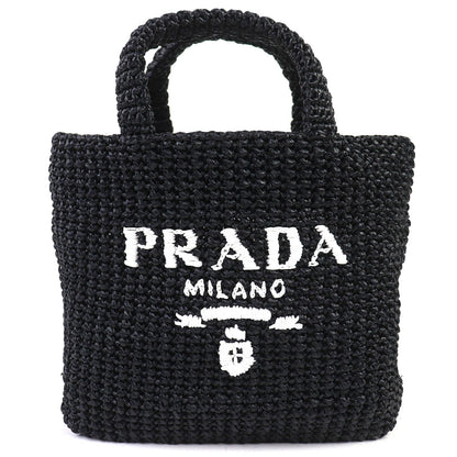 Prada 1BG422 Raffia Tote Bag