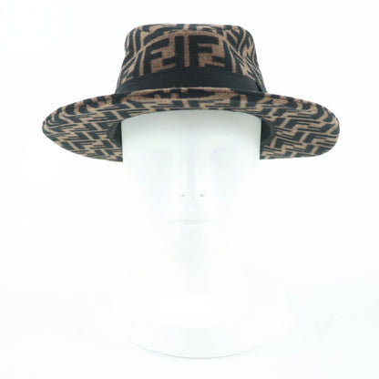 Fendi Zucca Pattern Silk Blend Hat