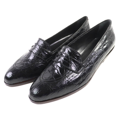 Prada Coin Loafers Crocodile Loafers