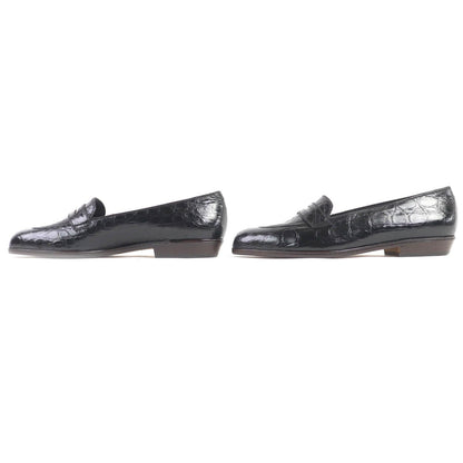 Prada Coin Loafers Crocodile Loafers