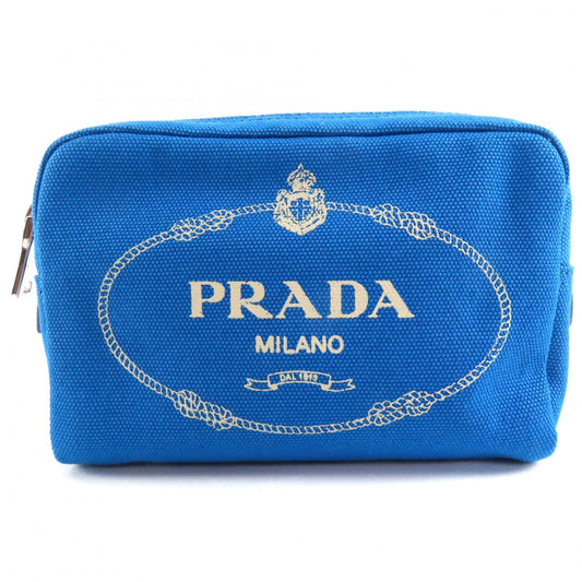 Prada CANAPALOGO Canvas Pouch