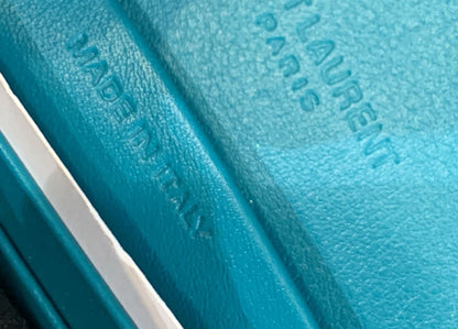 YVES SAINT LAURENT Floral Print Leather Shoulder Bag Multicolor