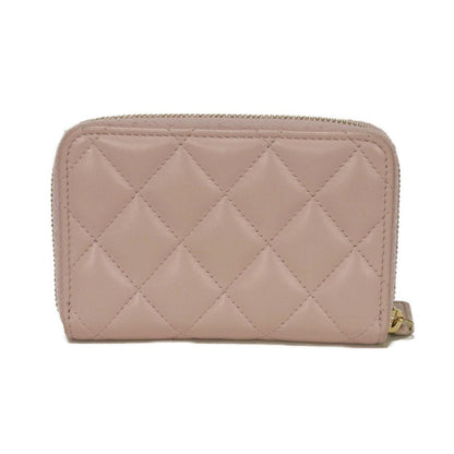 Chanel Coco Pearl Zip Coin Purse Lambskin Coin Case