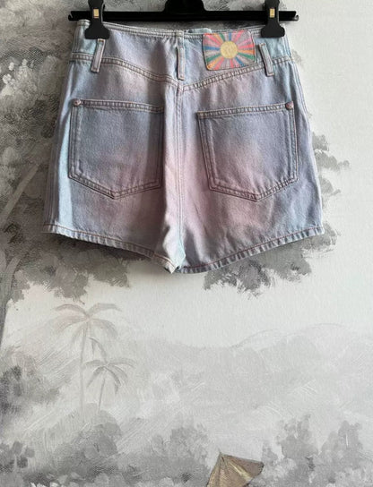 Chanel 24C Pink Denim shorts