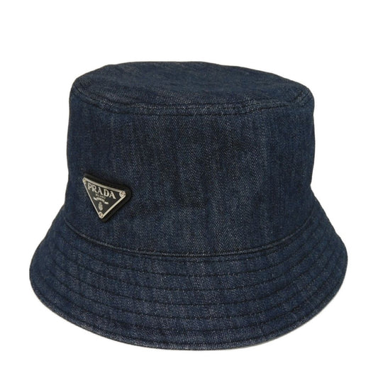 Prada 1HC137 AJ6 F0008 Denim Bucket Hat
