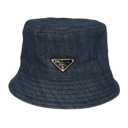 Prada 1HC137 AJ6 F0008 Denim Bucket Hat