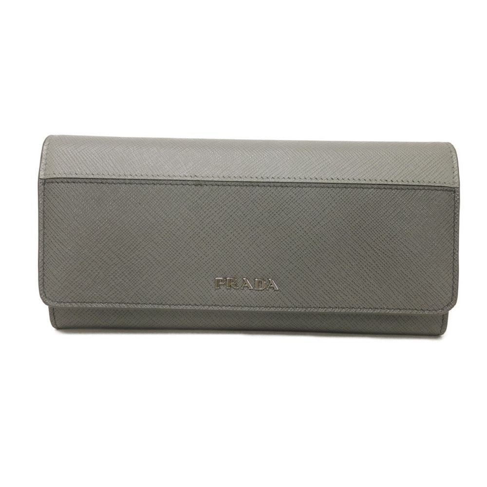 Prada Saffiano Stripe Long Flap Wallet