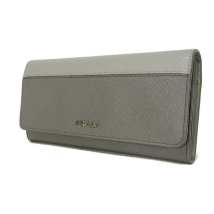 Prada Saffiano Stripe Long Flap Wallet