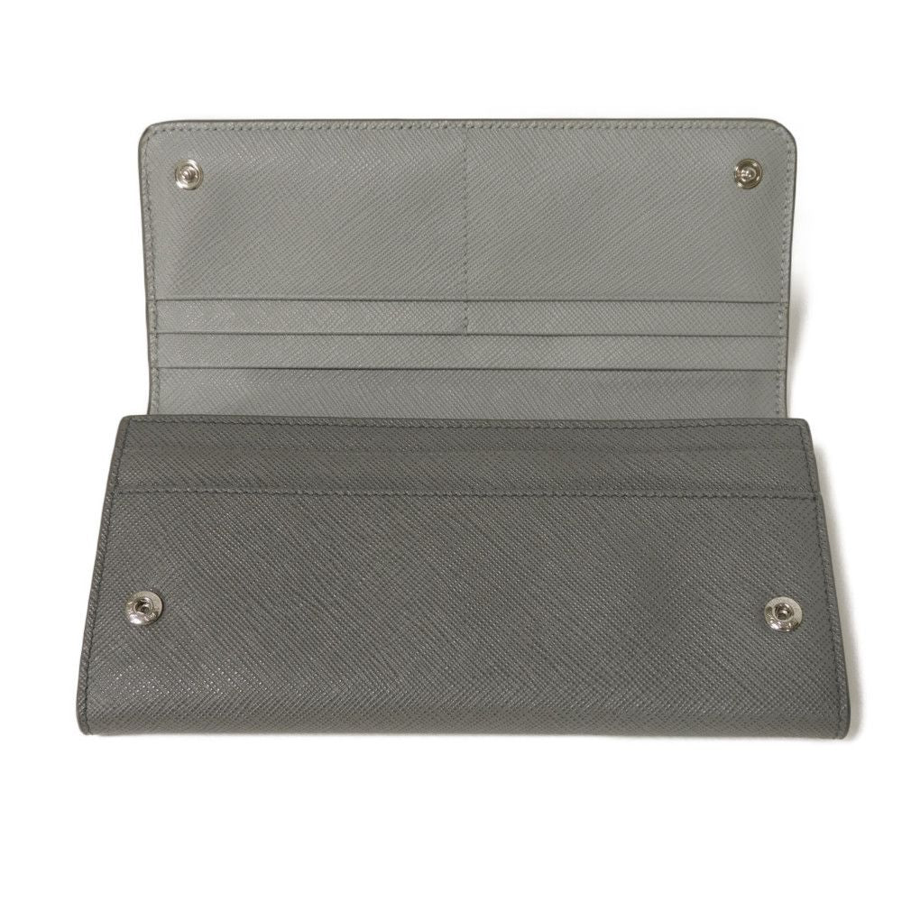 Prada Saffiano Stripe Long Flap Wallet