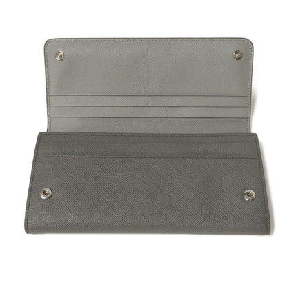 Prada Saffiano Stripe Long Flap Wallet