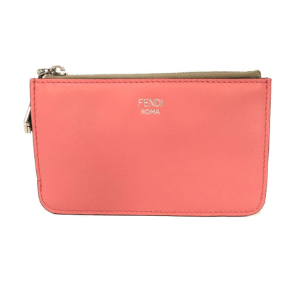 Fendi FF Diamond Fragment Case Smooth Calf Leather Coin Case
