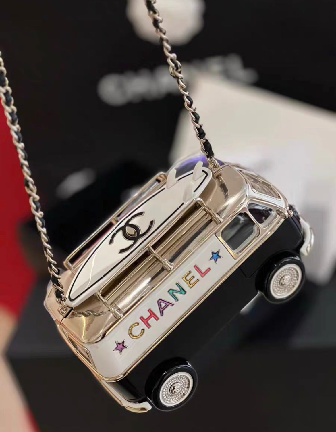 Chanel 24C Mini bus Van Hollywood Minaudiere Mini Bag handbag Collectible