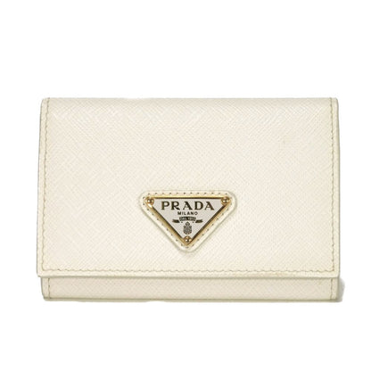 Prada Saffiano Triangle Card Case