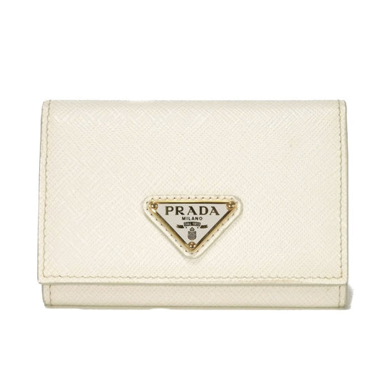 Prada Saffiano Triangle Card Case