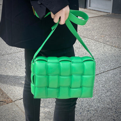 Bottega Veneta Small Padded Cassette Parakeet Green Leather Bag