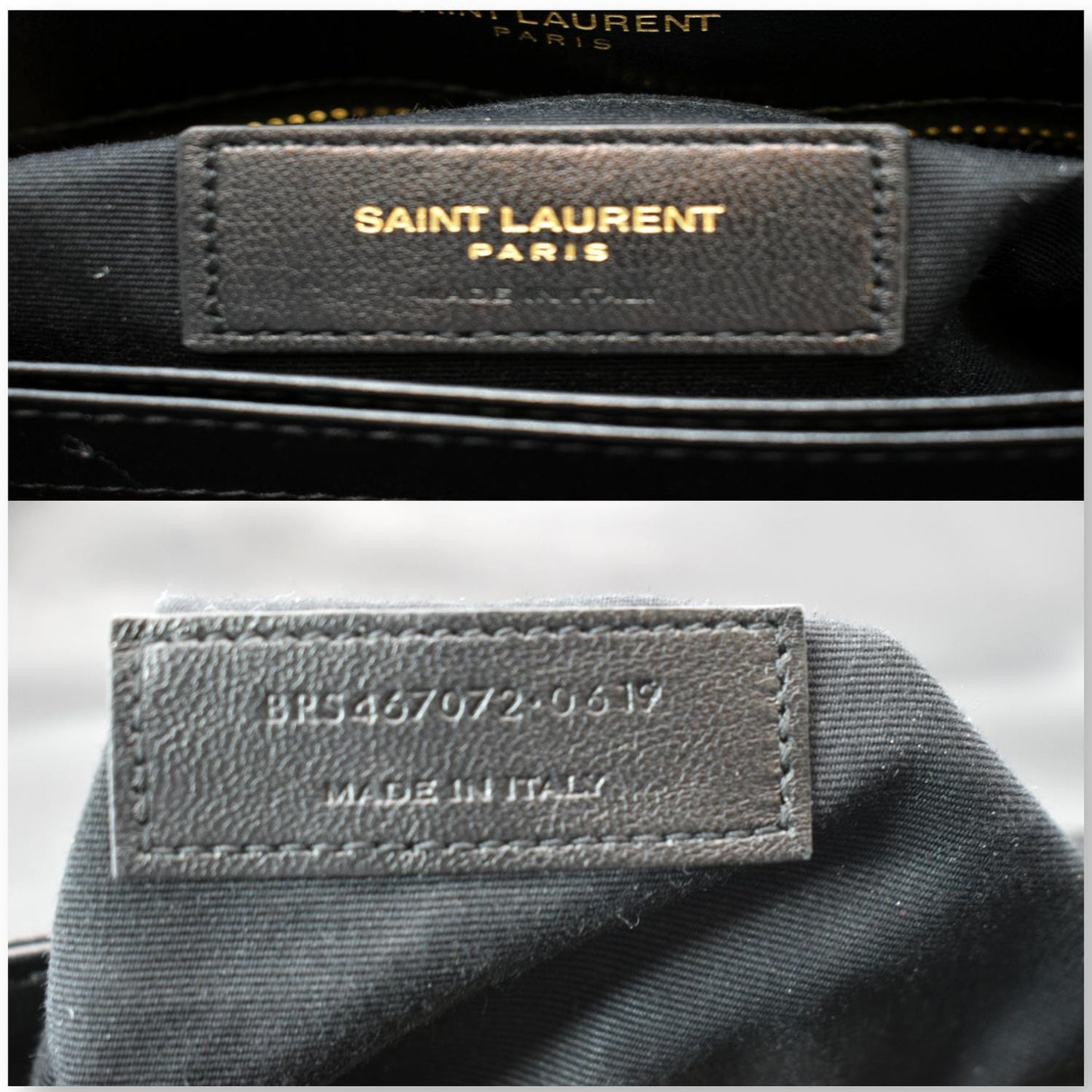YVES SAINT LAURENT Small Loulou Matelasse Leather Shoulder Bag Black