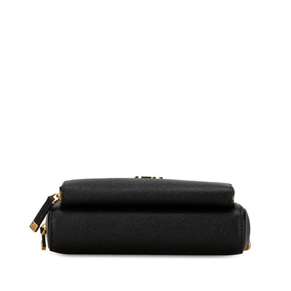 Dior Caro Double Pouch Leather 2way Shoulder Bag