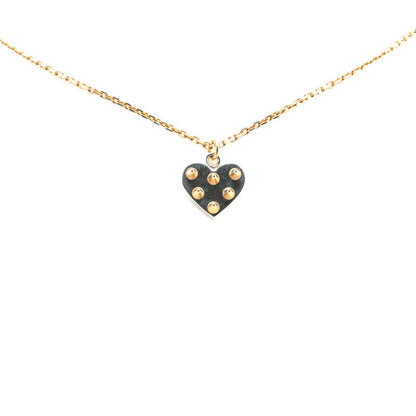 Louis Vuitton Gold Silver Pandantif Spiky Valentine Necklace M67029