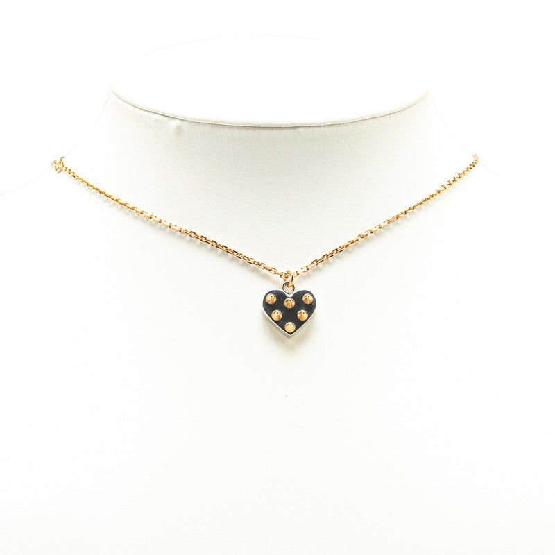 Louis Vuitton Gold Silver Pandantif Spiky Valentine Necklace M67029