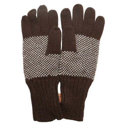 Saint Laurent Knit Y Logo Gloves