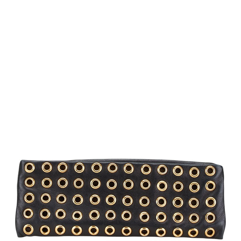 Prada Triangle Logo Leather Pouch
