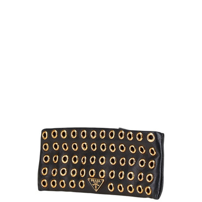 Prada Triangle Logo Leather Pouch