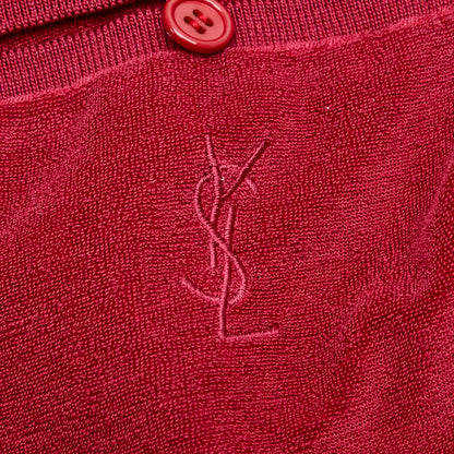 Saint Laurent Pile Cotton Polyester Polo Shirt