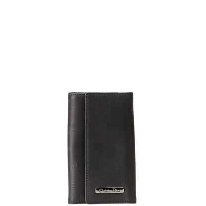 Dior Logo Plate Leather Key Case