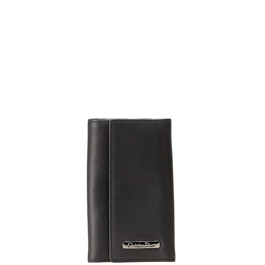 Dior Logo Plate Leather Key Case