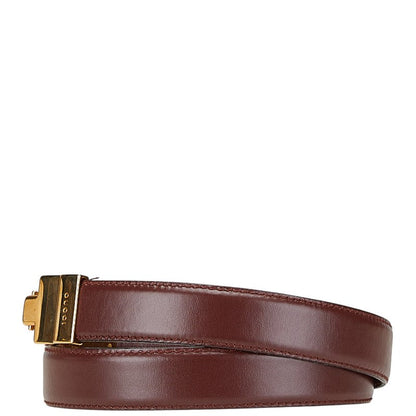 Gucci Logo Leather Belt