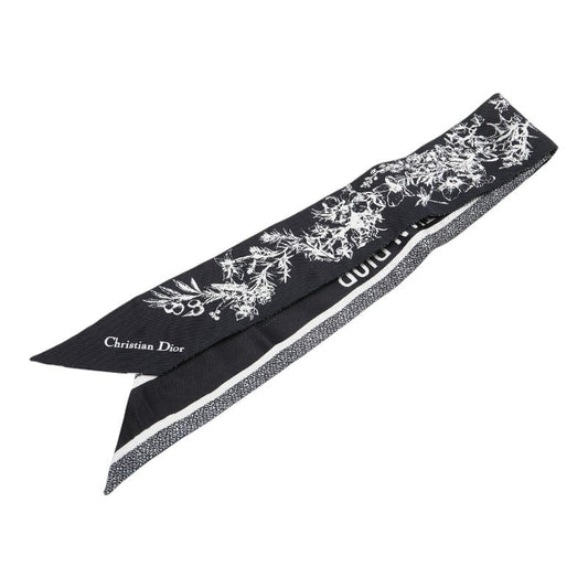 Dior Toile de Jouy Flower Silk Scarf