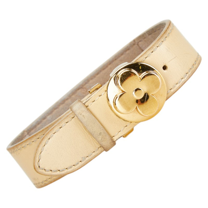 Louis Vuitton Braclet V Good Luck Monogram Leather Bracelet