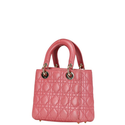 Dior Lady Dior Cannage Leather 2way Bag