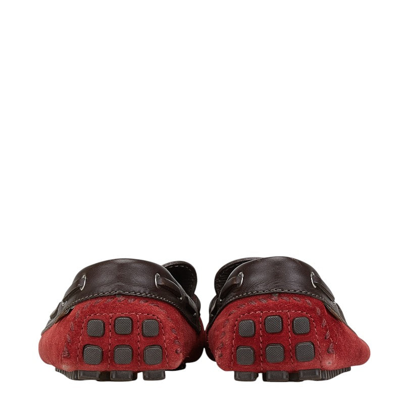 Louis Vuitton Driving Shoes Leather Suede Loafers