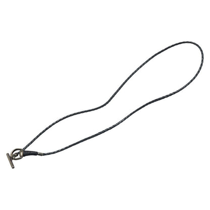 Gucci Horsebit Leather 925 Silver Necklace