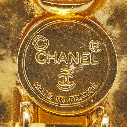 Chanel Rhinestone Faux Pearl Earrings