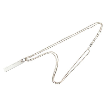 Gucci Logo Plate SV925 Necklace